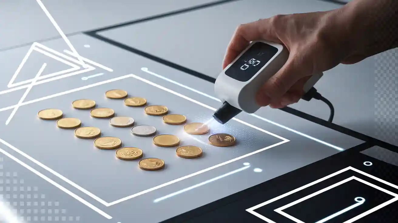 The accuracy of XRF analyzers for coin analyzer and gold coins